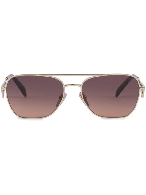 gafas prada mujer marrones|Gafas de sol con logo triangular .